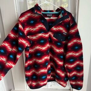 Patagonia Synchilla in Red Wild Desert Women’s Size Large